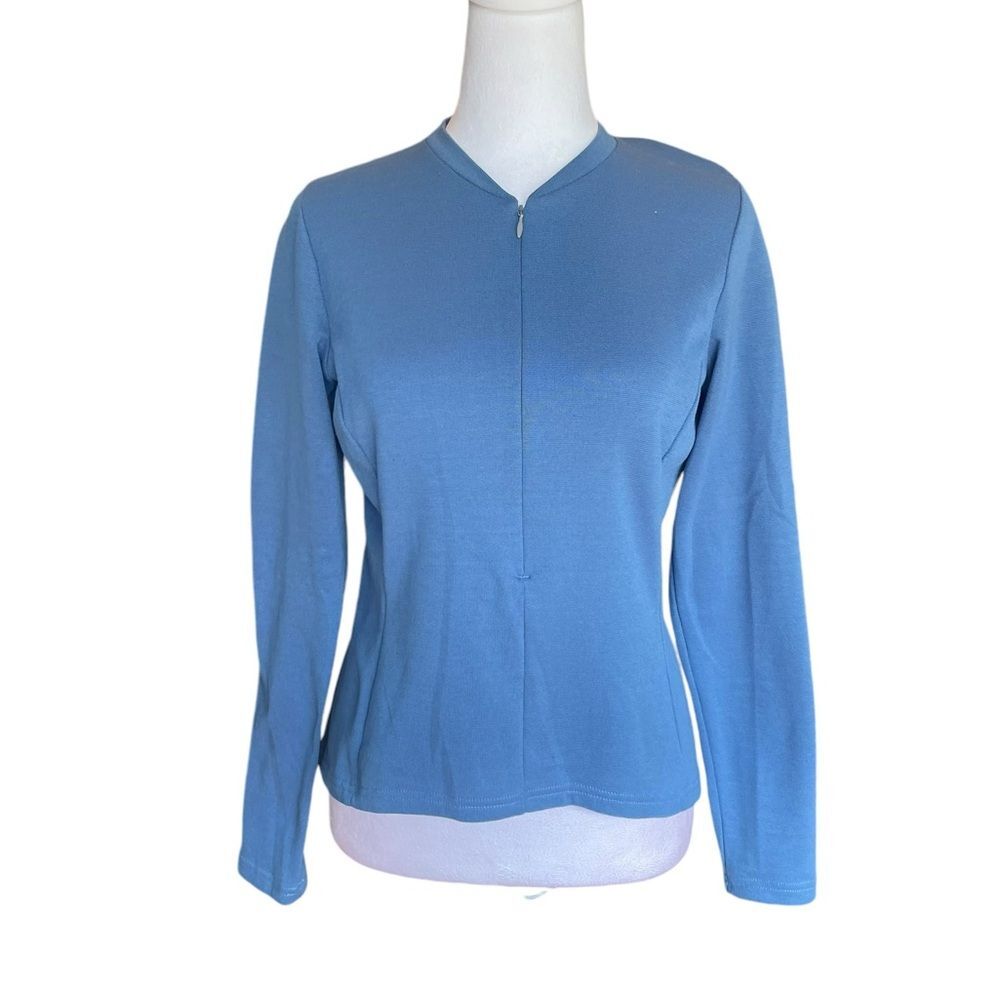 REI Long Sleeve Shirt Top Hiking Running Active Layers Womens Size Small In Blue - Picture 2 of 11